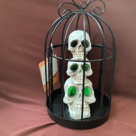 Spooky Village Halloween Lighted Cage Decor New  9” - Picture 10 of 10